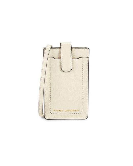 Marc Jacobs Women's Ns Leather Phone Crossbody Bag - Bashful in Natural