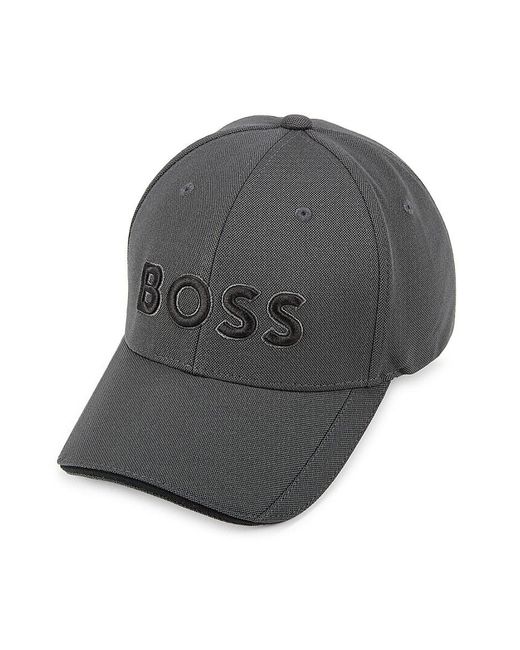 Boss Gray Logo Baseball Cap for men