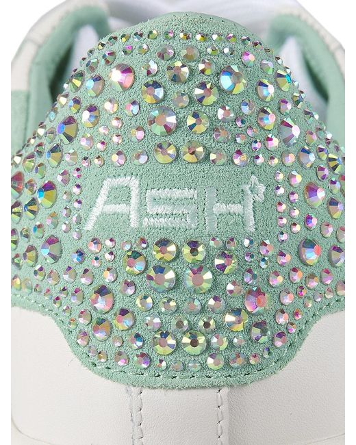 Ash Natural Move Strass Leather Platfrom Sneakers