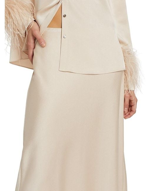 Kobi Halperin Natural Sachi Crepe Maxi Skirt