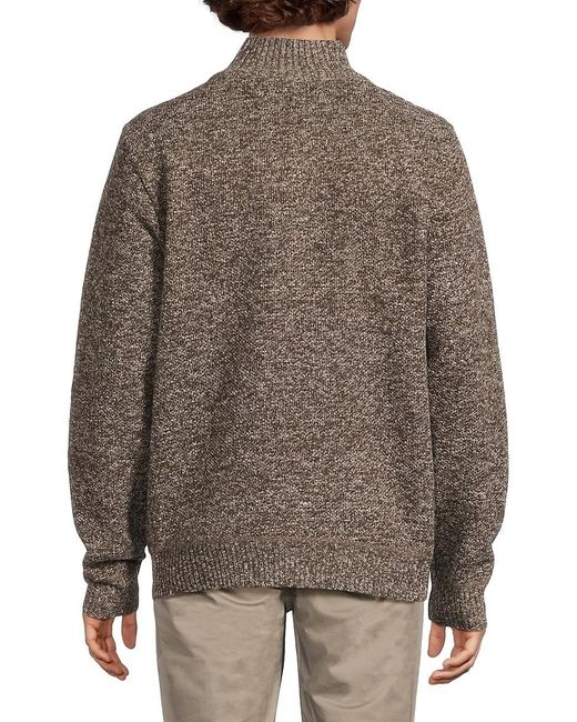 Buffalo David Bitton Wellman Mock Turtleneck Sweater in Brown for