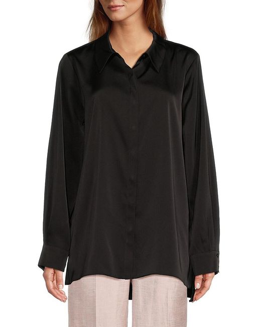 Calvin Klein Black Satin Shirt