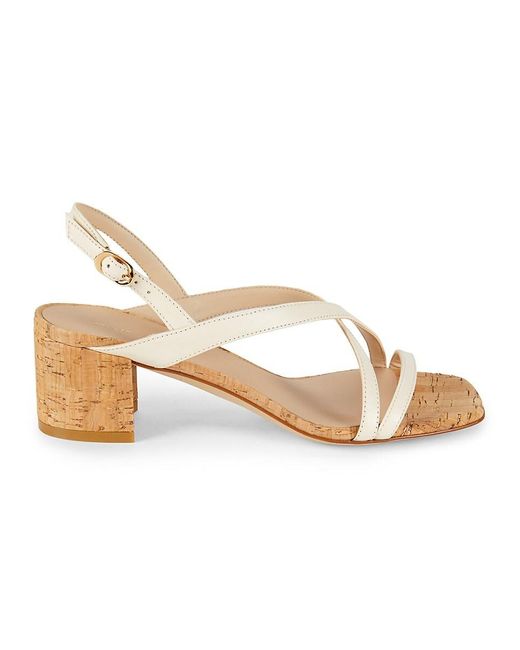Stuart Weitzman Metallic Oasis 50Mm Leather Sandals