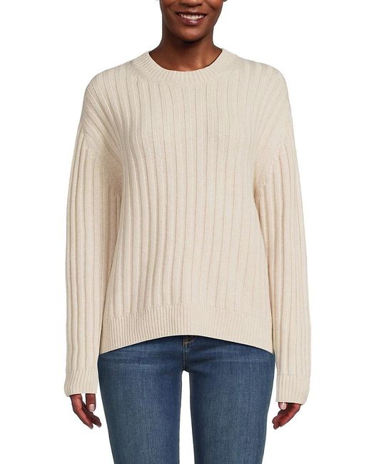 Twp Natural Ribbed Cashmere Sweater