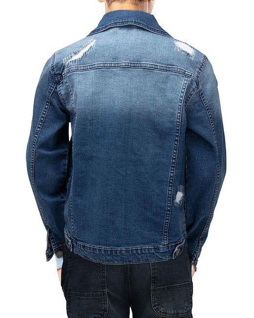 Xray Jeans X Ray Boy's Distressed Denim Jacket in White for Men Lyst