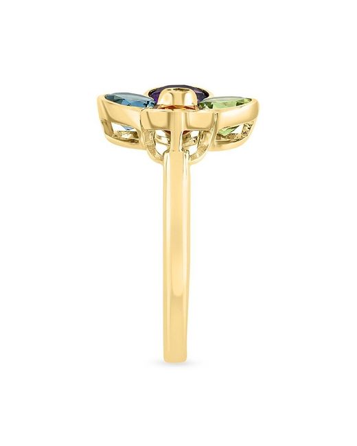 Effy Metallic 14k Yellow Gold & Multi Stone Ring