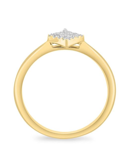 Effy Metallic 14K & 0.17 Tcw Diamond Ring