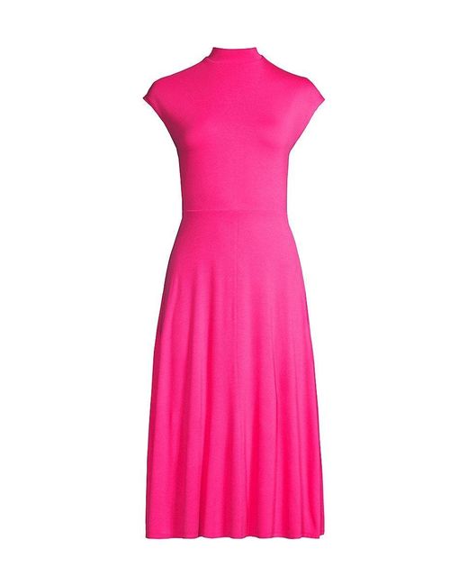 BOSS by HUGO BOSS Ellira Midi-dress in Pink | Lyst