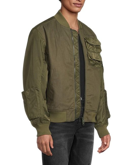 G-Star Green Utilitarian Bomber Jacket for men