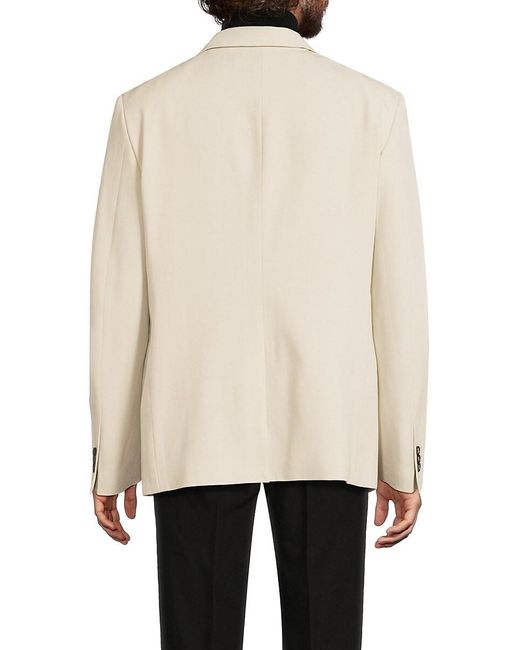Off-White c/o Virgil Abloh Natural Double-Breasted Virgin Wool Blazer for men