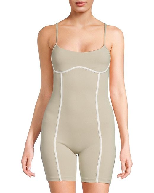 IVL White Scoop Neck Corset Romper