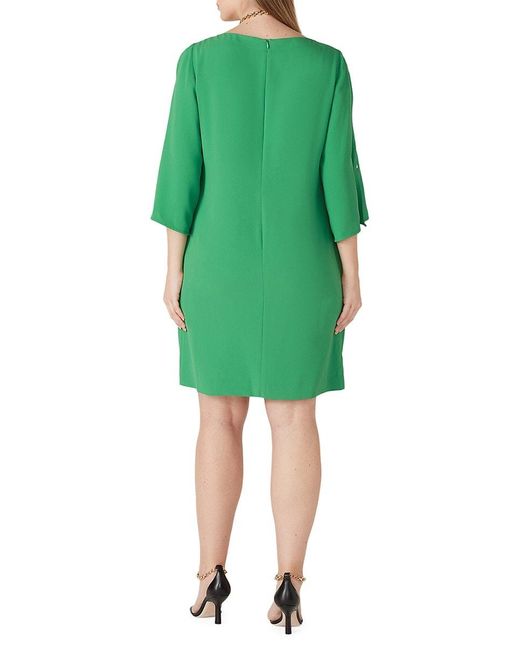 Trina Turk Keyhole Crepe Shift Dress in Green Lyst UK