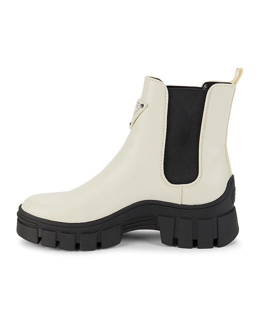 Guess Hestia Chelsea Boots in White Lyst