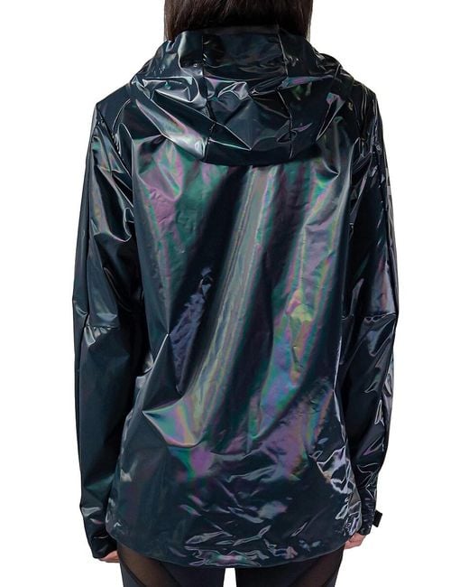 Woodpecker Logo Iridescent Rain Jacket in Gray | Lyst
