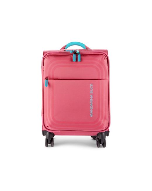 Mandarina Duck Red Bilbao Cabin 12-inch Spinner Suitcase