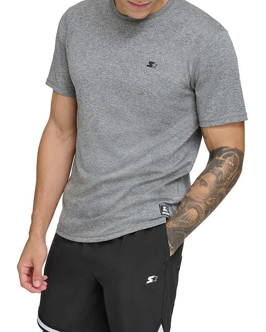 Starter Gray Logo Short Sleeve T-shirt for men