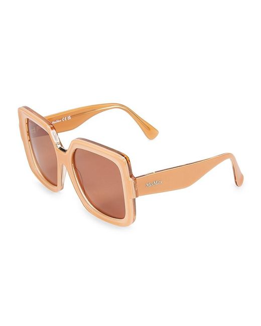 Max Mara Pink 56Mm Square Sunglasses