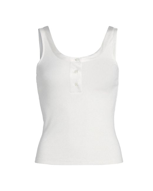 FRAME White The Satin Trim Tank