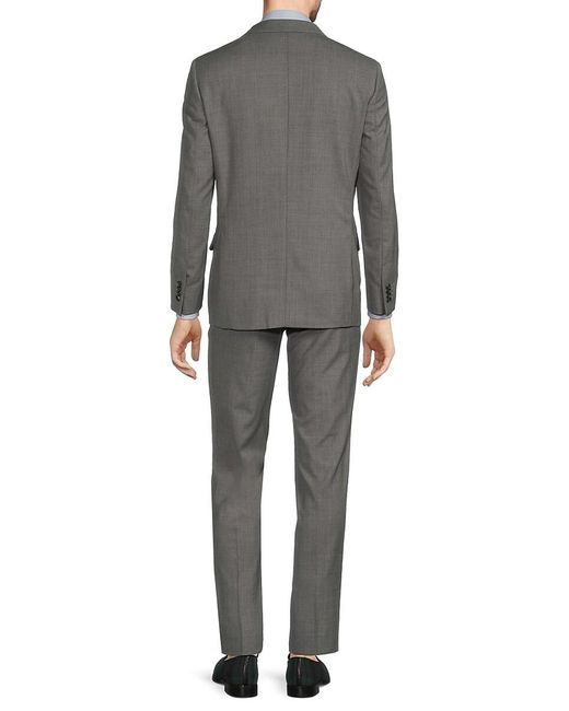 Scotch & Soda Gray Modern Fit Wool Blend Suit for men