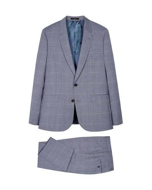 Paul Smith Blue Wool Soho-Fit Suit for men