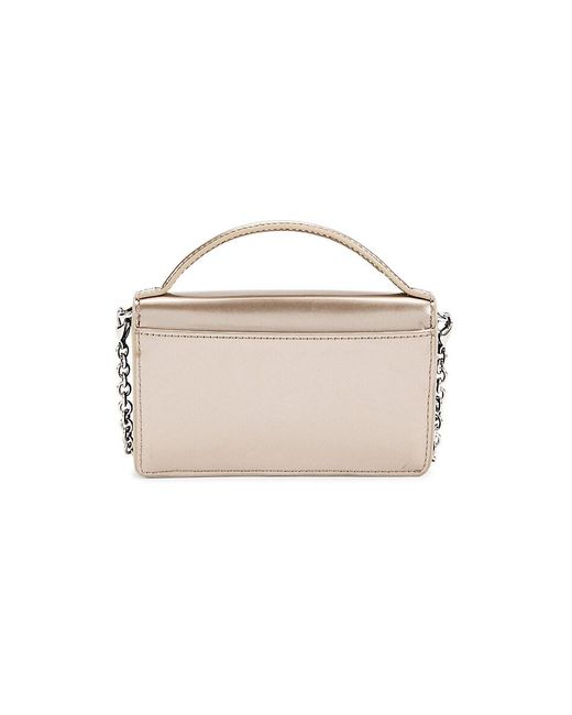 Furla White Leather Wallet On Chain