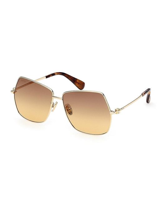 Max Mara Natural 61mm Square Sunglasses