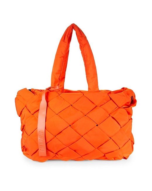 Jason Wu Dylan Basket Weave Tote Bag in Orange Lyst
