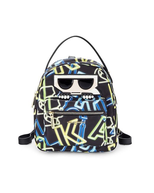 Karl Lagerfeld Small Amour Striped Backpack Lyst