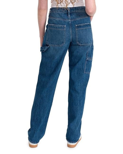 Seven7 Blue Slim Straight Leg Carpenter Jeans