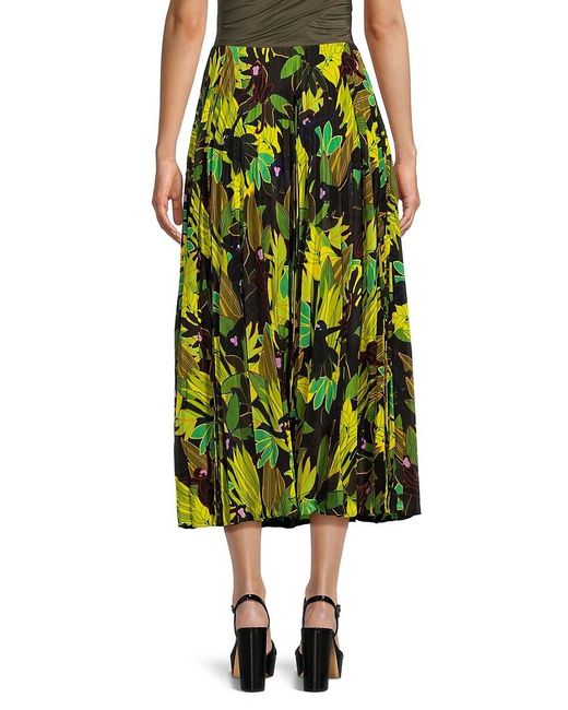 Valentino green pleated skirt hot sale