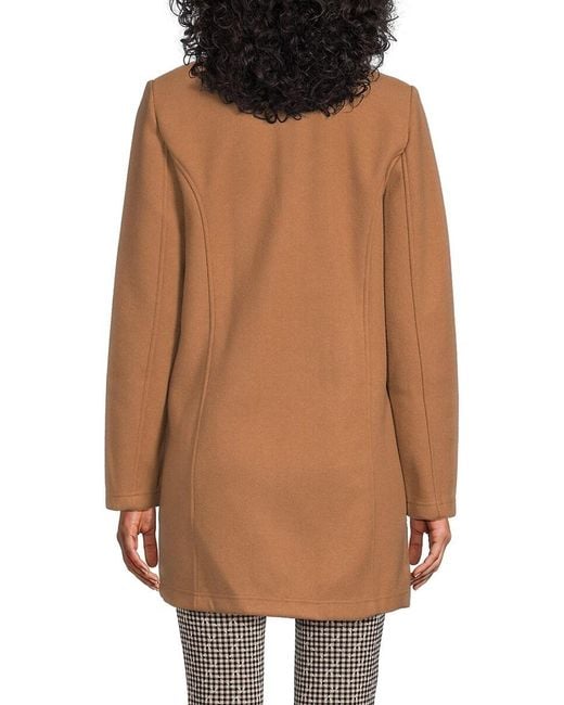 Tommy Hilfiger Black Mandarin Collar Open Front Jacket