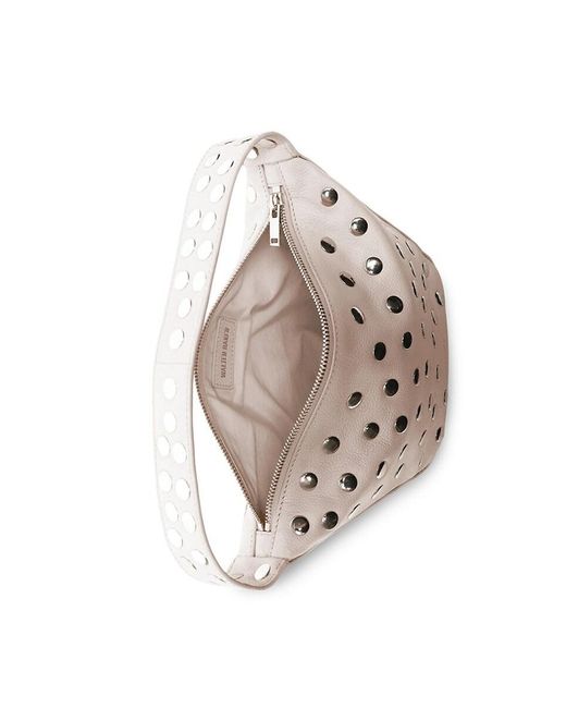 Walter Baker Black Hendrix Studded Leather Top Handle Bag