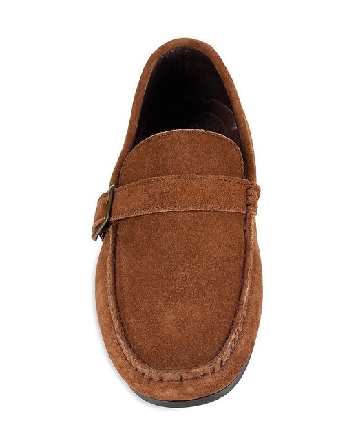 Saks Fifth Avenue Brown Jax Suede Loafers for men