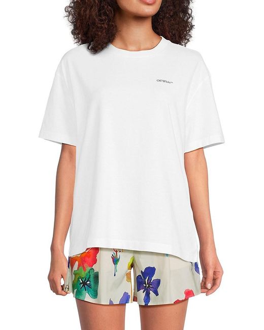 Off White c o Virgil Abloh Off Logo Graphic T Shirt in White Lyst UK