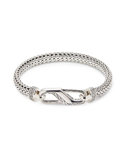 John Hardy Metallic Carved Chain Bracelet for men