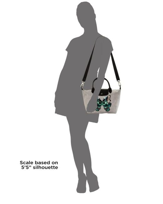 Longchamp Butterfly print Tote in Grey Lyst UK
