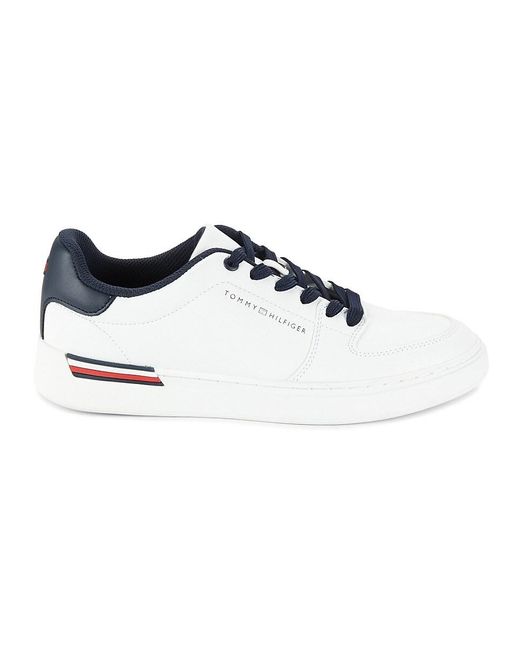 Tommy Hilfiger Black Jorian Logo Low Top Sneakers for men