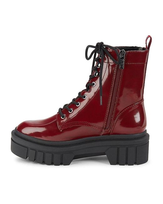 Red guess top boots