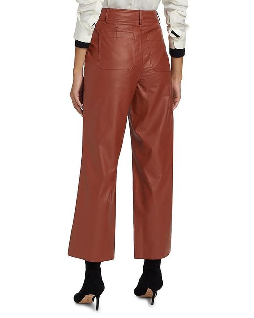 If Only Studio Black Faux Leather Wide-Leg Pants