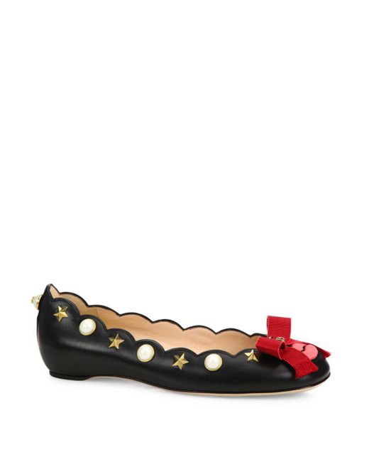 Gucci pearl flats sale