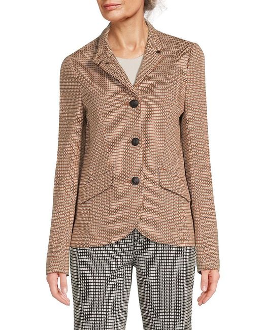 Rag & Bone Natural Sadie Patterned Cotton-Blend Blazer
