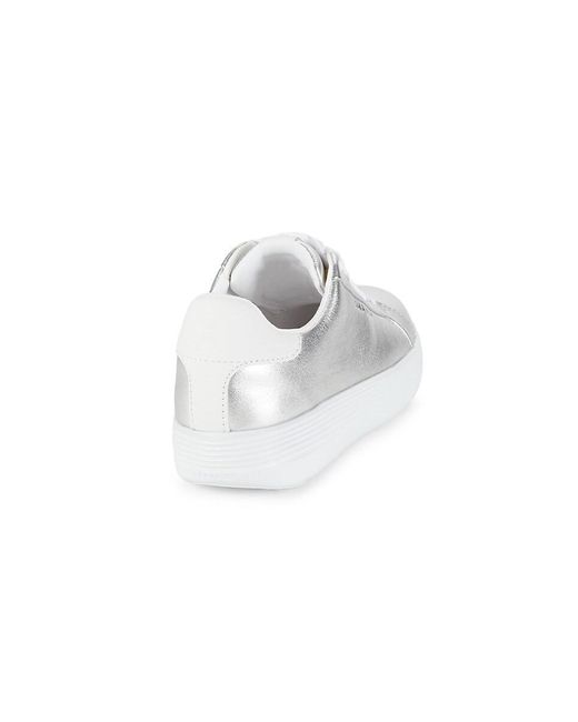 Cole Haan Gc Joy Metallic Leather Sneakers