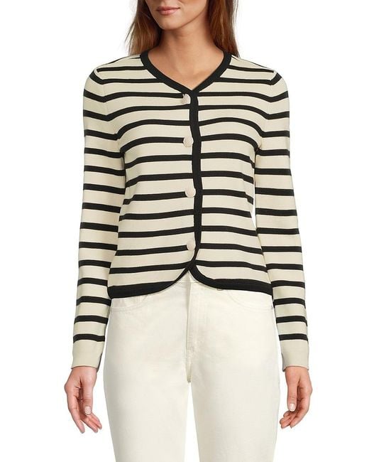 Rag & Bone Multicolor Dee Striped Cotton-Blend Cardigan