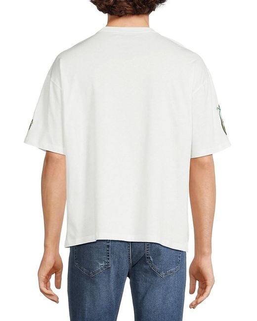 Opening Ceremony White Logo Graphic Drop Shoulder Tee for men