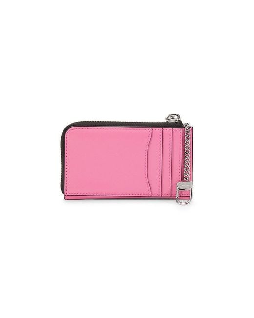 Marc Jacobs White L-Zip Card Case