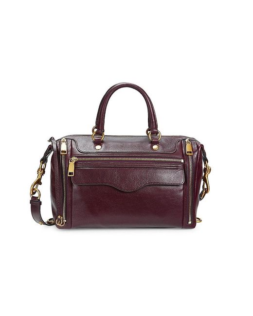Rebecca Minkoff M. A.b 2.0 Leather Top Handle Bag in Purple Lyst UK