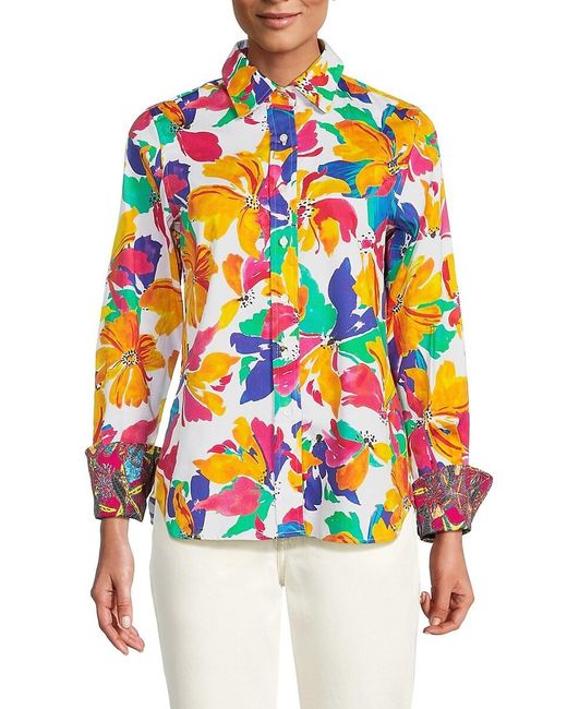Robert Graham Multicolor Priscilla Floral Button Down Shirt