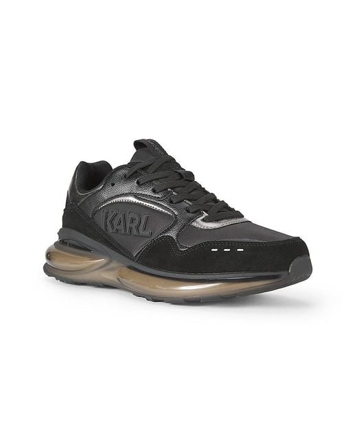 Karl Lagerfeld Blue Logo Low-Top Sneakers for men