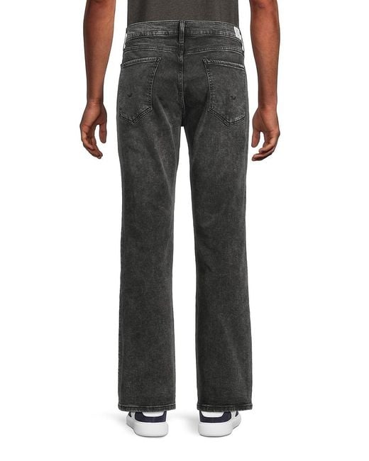 Hudson Jeans Walker Kick Flare Jeans in Black for Men Lyst UK