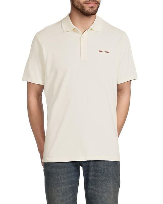 Bally Natural Embroidered Logo Polo Shirt for men